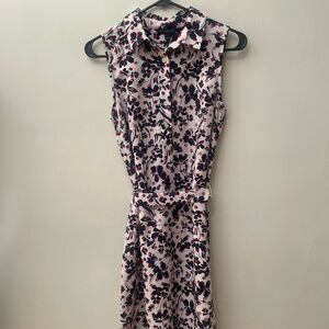 Banana Republic Black and Pink Floral Mini Dress
